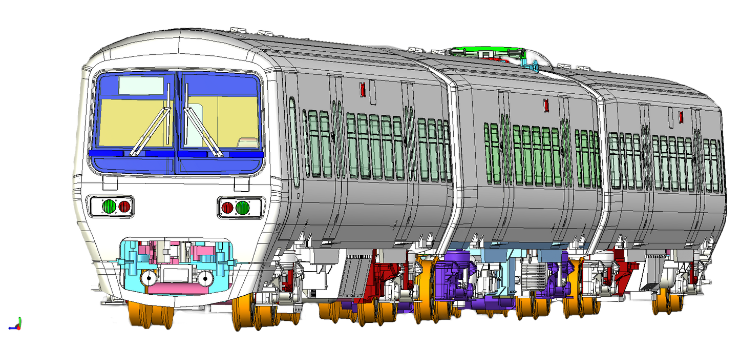 Class 323 323225 Northern New – White / Blue 3 Car EMU Set