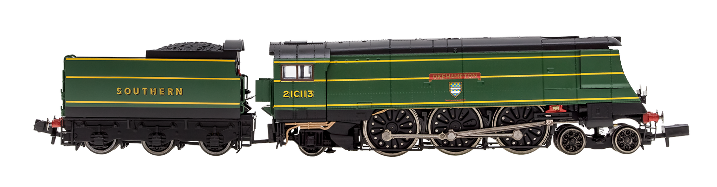 West Country ‘Okehampton’ 21C113 SR Malachite Green Crest - DCC Fitted