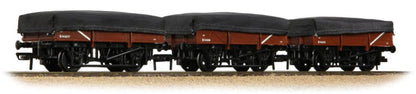 5 Plank China Clay 3-Wagon Pack BR Bauxite (Early) with Tarp. Covers