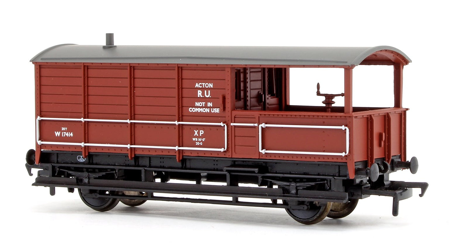Pre-Owned 33-307A 20 Ton Toad Brake Van BR Bauxite No.17414