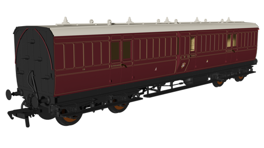 978252 GWR Lined Crimson Lake 'Evolution' Non-Corridor Full Brake No.19