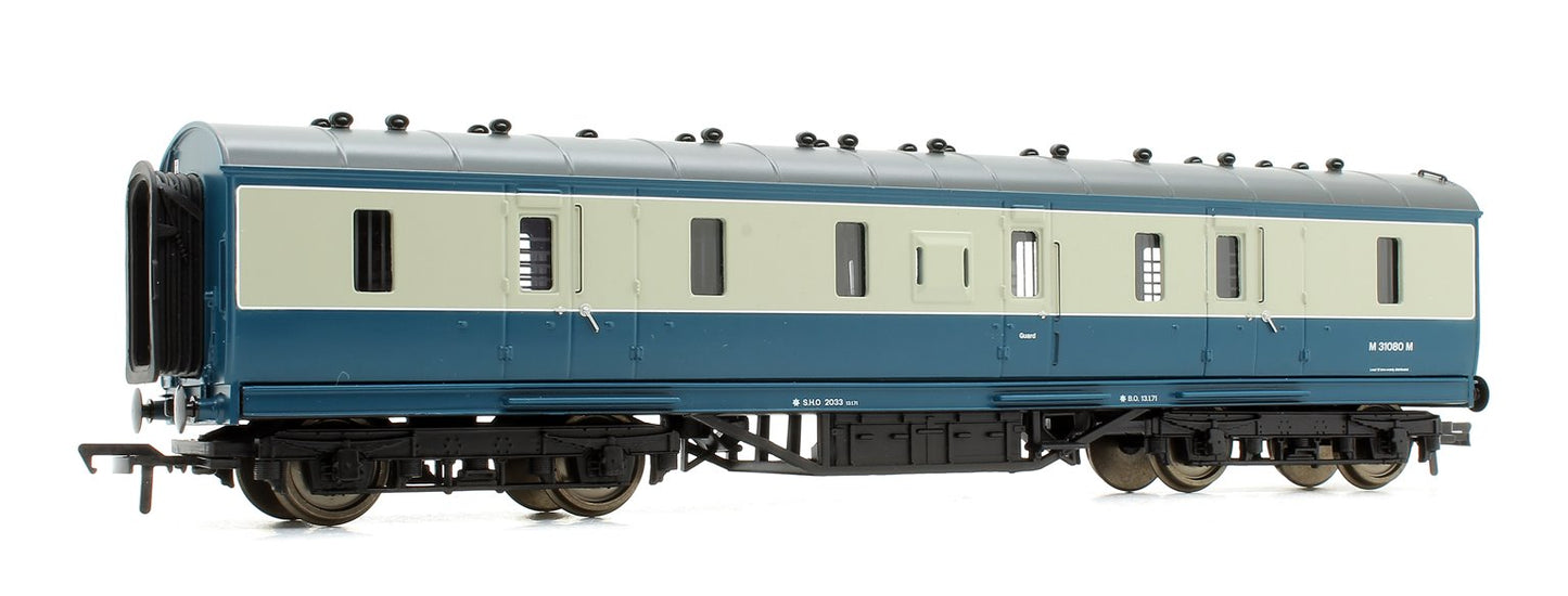 Pre-Owned 50ft Ex-LMS Full Brake Coach BR Blue & Grey 'M31080M'