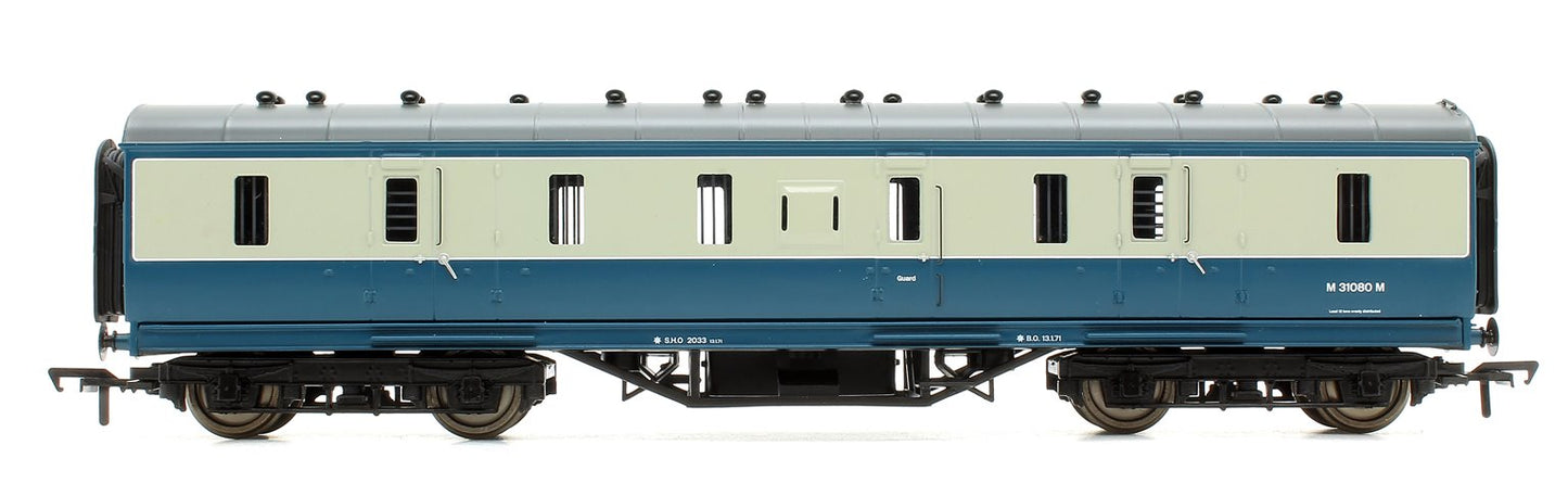 Pre-Owned 50ft Ex-LMS Full Brake Coach BR Blue & Grey 'M31080M'