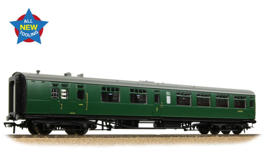 SR Bulleid Brake Composite Corridor 10" Vents BR (SR) Green No.S6739S