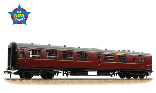 SR Bulleid Brake Composite Corridor 10" Vents BR Maroon No.W6715W