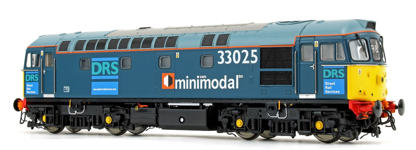 Pre-Owned Class 33/0 V3 (33025 + 33030) DRS Minimodal Locomotive Twin Pack - DCC Fitted