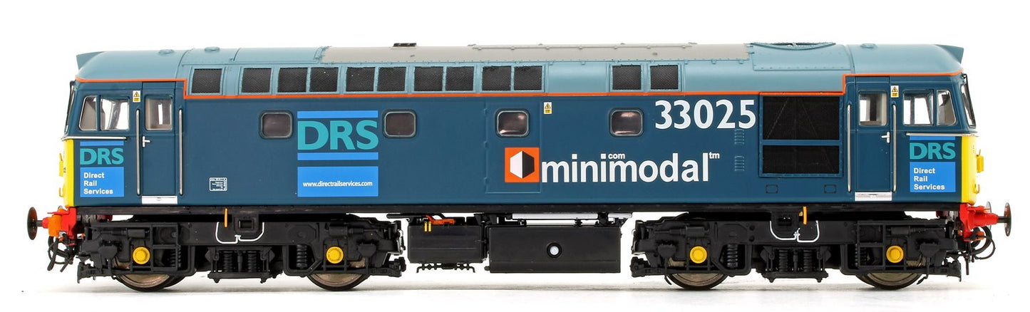 Pre-Owned Class 33/0 V3 (33025 + 33030) DRS Minimodal Locomotive Twin Pack - DCC Fitted