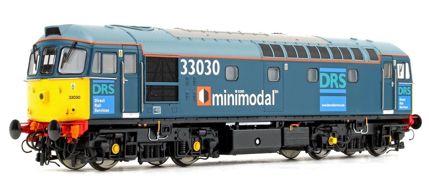 Pre-Owned Class 33/0 V3 (33025 + 33030) DRS Minimodal Locomotive Twin Pack - DCC Fitted