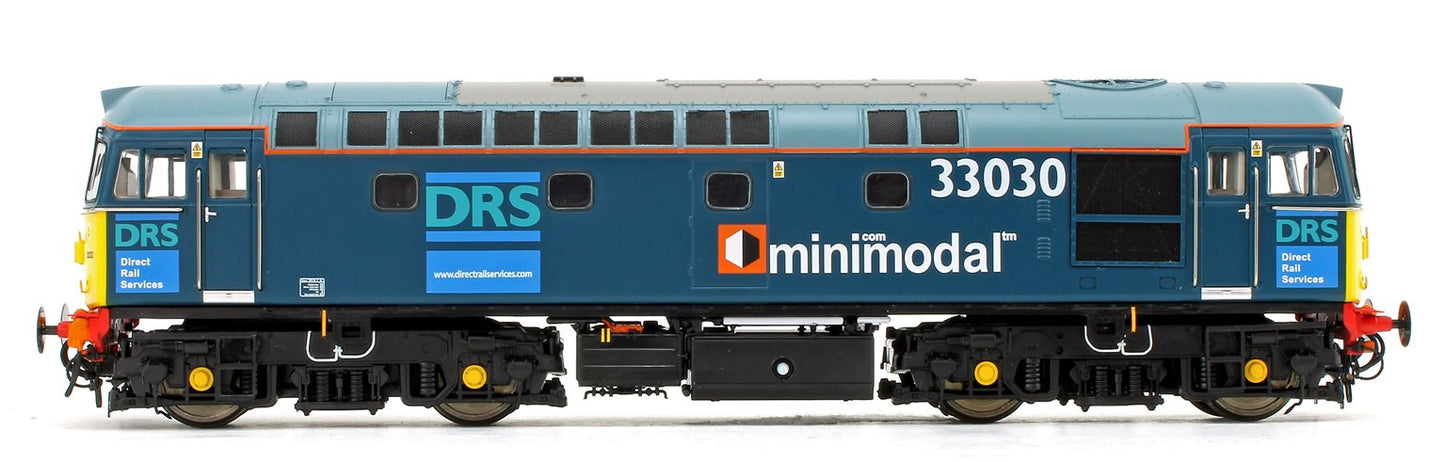 Pre-Owned Class 33/0 V3 (33025 + 33030) DRS Minimodal Locomotive Twin Pack - DCC Fitted