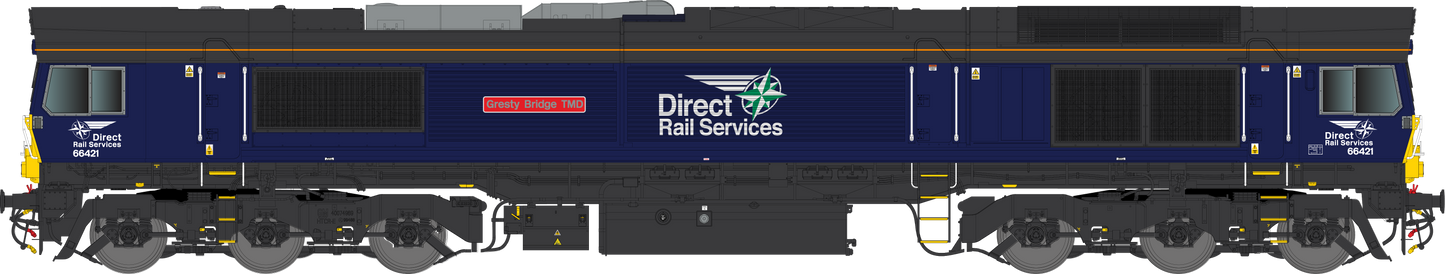 Class 66 421 New DRS Livery Diesel Locomotive - DCC Sound