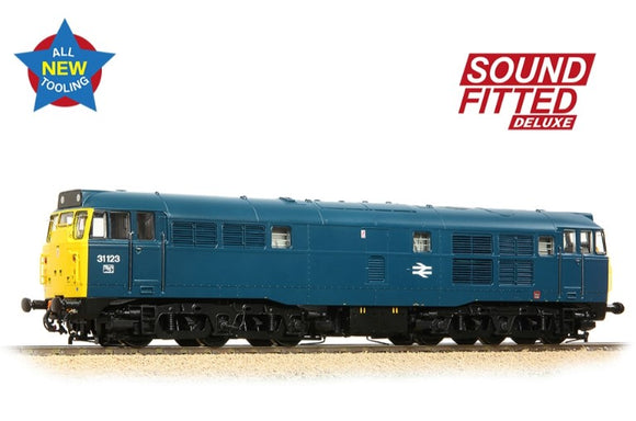 Class 31/1 31123 BR Blue Diesel Locomotive - DCC Sound Deluxe