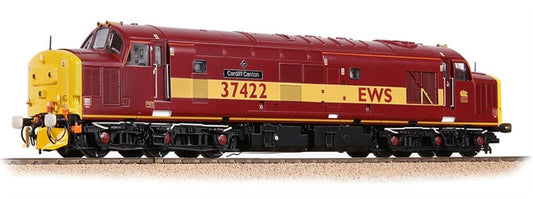 35-335K Class 37/4 Refurbished 37422 'Cardiff Canton' EWS Red and Gold Diesel Locomotive