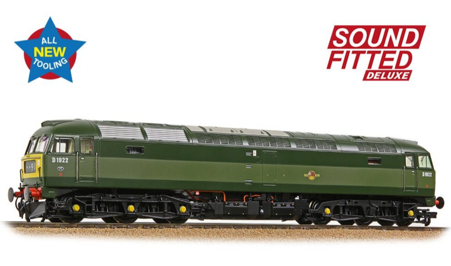 Class 47/0 D1922 BR Two-Tone Green (Small Yellow Panels) Diesel Locomotive - DCC Sound Deluxe