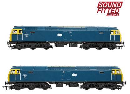 Class 47/0 47238 BR Blue Diesel Locomotive - DCC Sound Deluxe