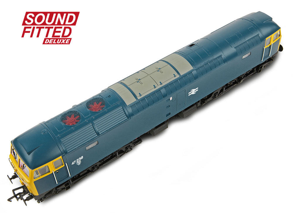 Class 47/0 47238 BR Blue Diesel Locomotive - DCC Sound Deluxe