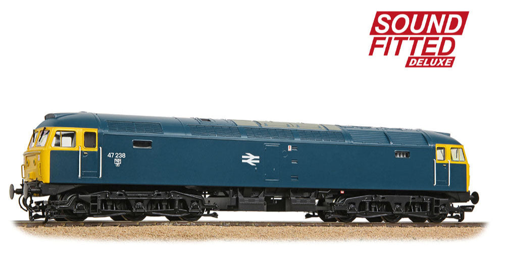 Class 47/0 47238 BR Blue Diesel Locomotive - DCC Sound Deluxe