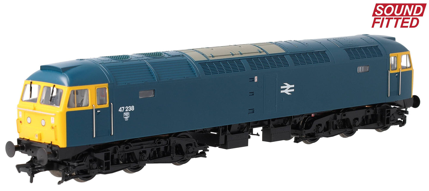 35-411BSF Class 47/0 47238 BR Blue Diesel Locomotive - DCC Sound