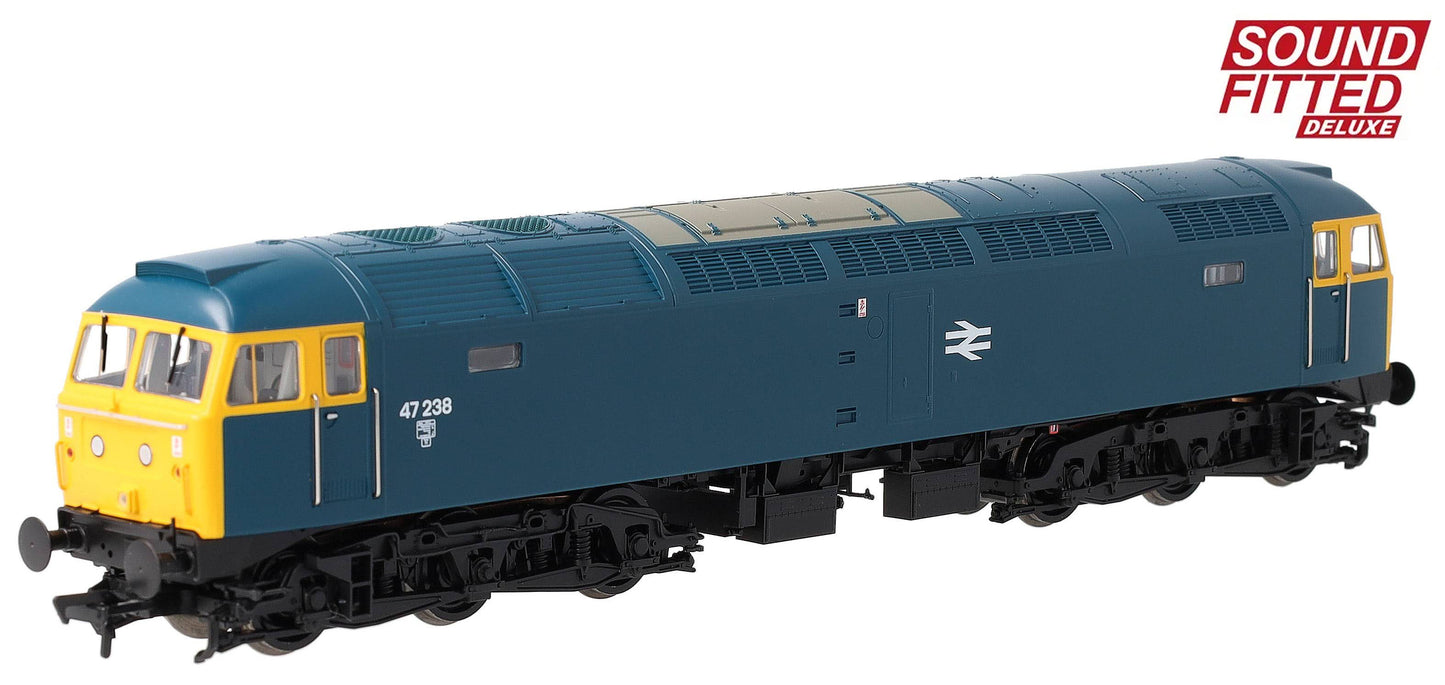 35-411BSFX Class 47/0 47238 BR Blue Diesel Locomotive - DCC Sound Deluxe
