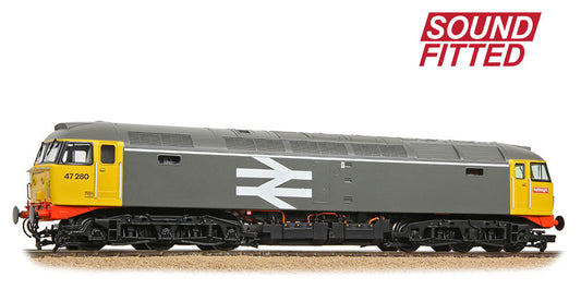 Class 47/0 47280 BR Railfreight Grey Diesel Locomotive - DCC Sound