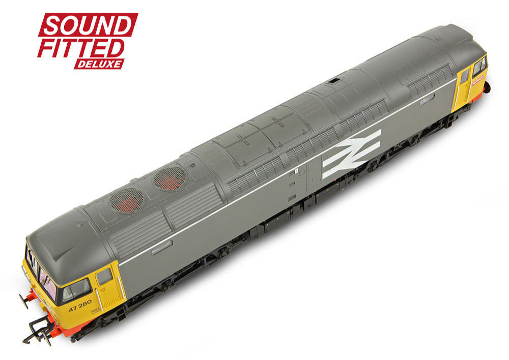 Class 47/0 47280 BR Railfreight Grey Diesel Locomotive - DCC Sound Deluxe