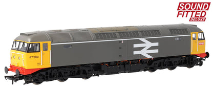 35-416SFX Class 47/0 47280 BR Railfreight Grey Diesel Locomotive - DCC Sound Deluxe