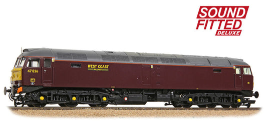 Class 47/4 47826 WCRC Maroon Diesel Locomotive - DCC Sound Deluxe