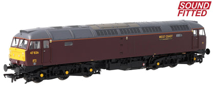 35-431SF Class 47/4 47826 WCRC Maroon Diesel Locomotive - DCC Sound