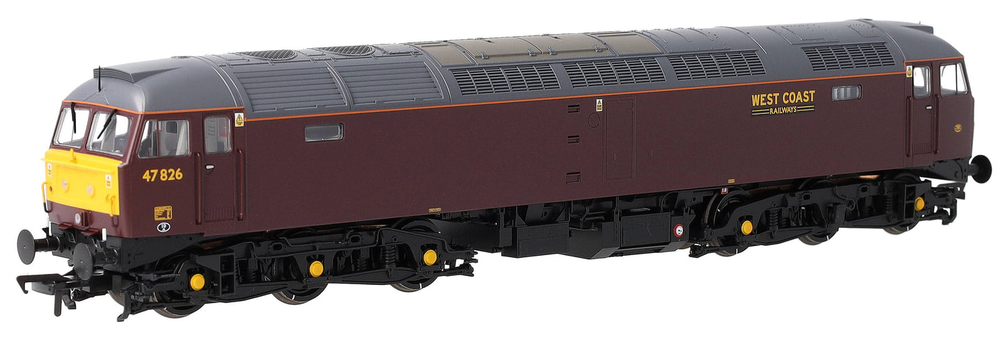35-431 Class 47/4 47826 WCRC Maroon Diesel Locomotive