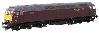35-431 Class 47/4 47826 WCRC Maroon Diesel Locomotive