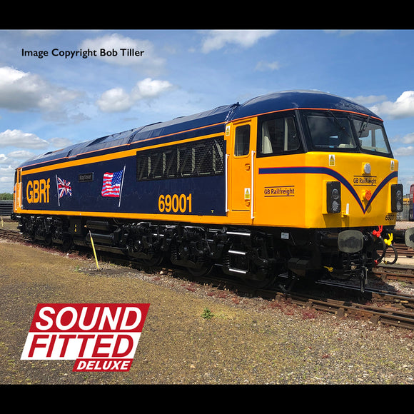 Class 69 69001 'Mayflower' GBRf (UK & US Flags) Diesel Locomotive - DCC Sound Deluxe
