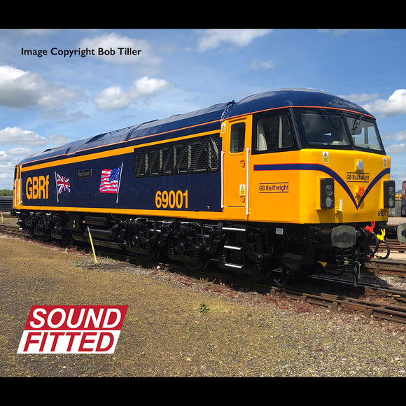 Class 69 69001 'Mayflower' GBRf (UK & US Flags) Diesel Locomotive - DCC Sound