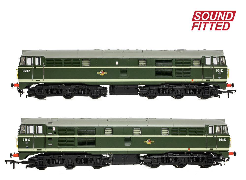 Class 30 D5862 BR Green (Small Yellow Panels) Diesel Locomotive - DCC Sound