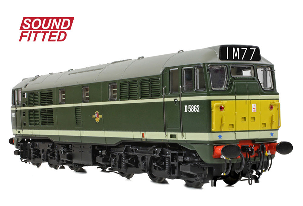 Class 30 D5862 BR Green (Small Yellow Panels) Diesel Locomotive - DCC Sound