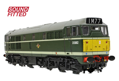 Class 30 D5862 BR Green (Small Yellow Panels) Diesel Locomotive - DCC Sound