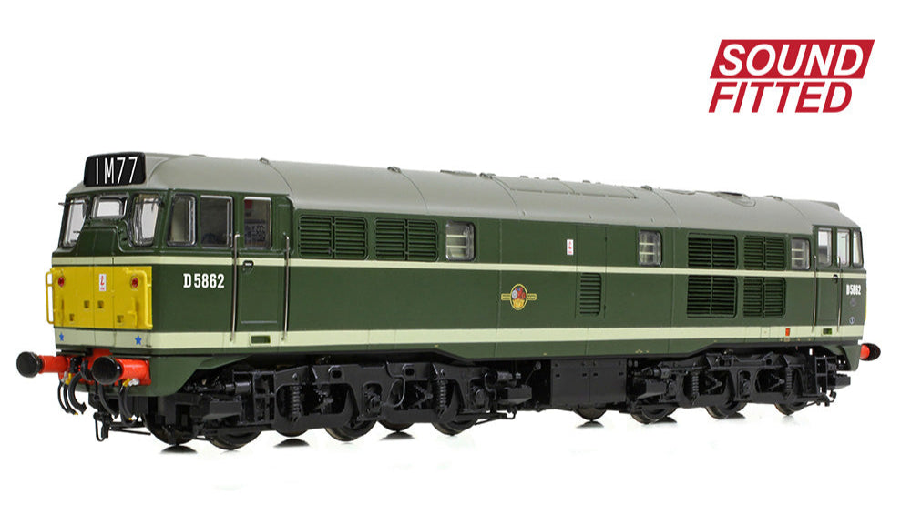 Class 30 D5862 BR Green (Small Yellow Panels) Diesel Locomotive - DCC Sound