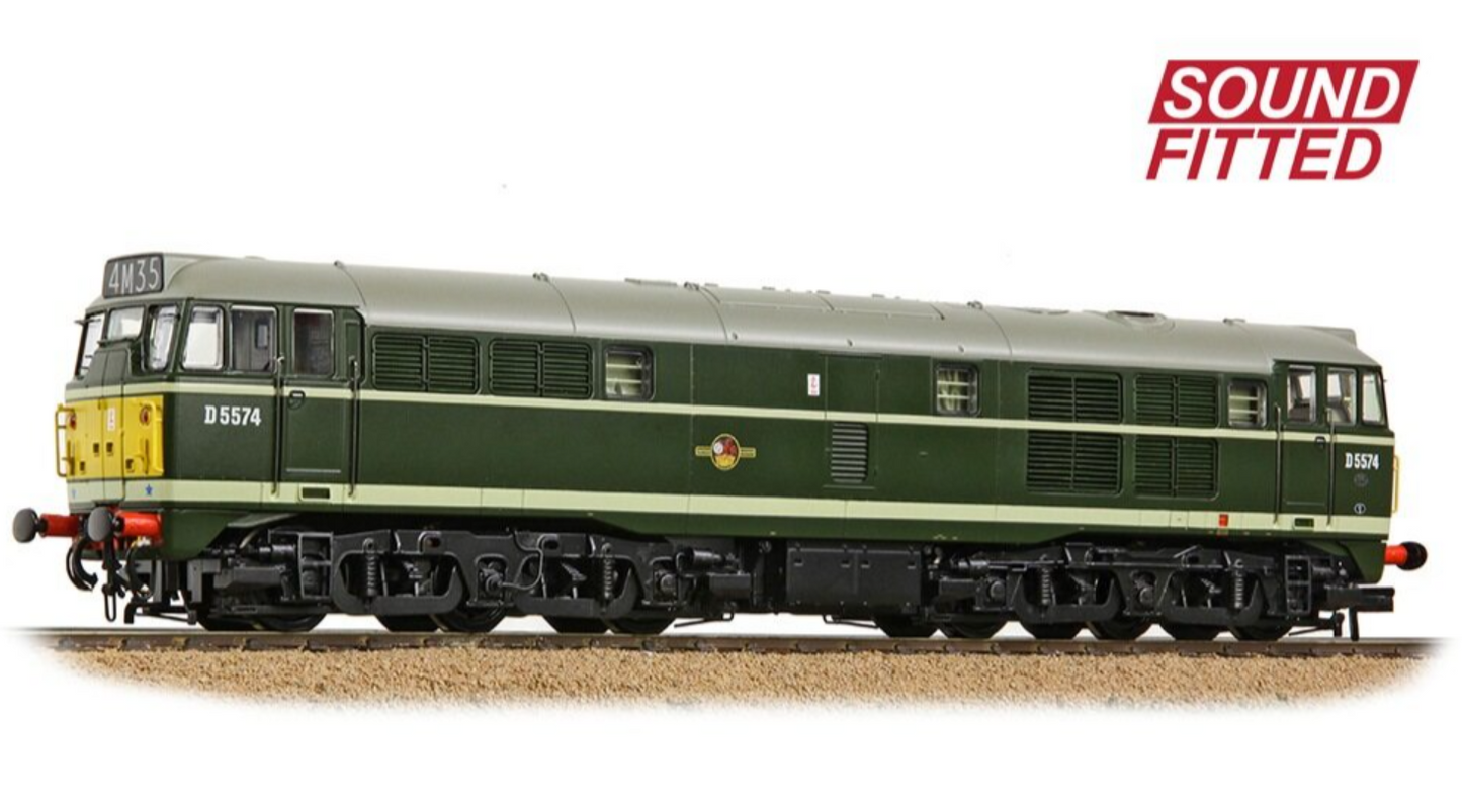 Class 30 D5574 BR Green (Small Yellow Panels) Diesel Locomotive - DCC Sound