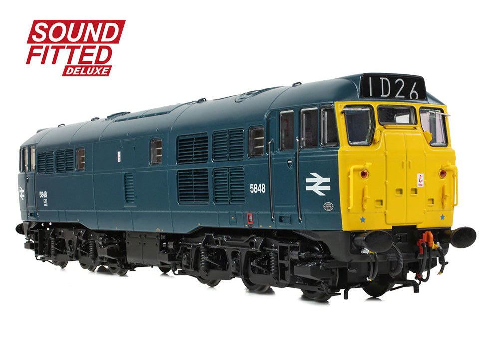 Class 31/1 5848 BR Blue Diesel Locomotive - DCC Sound Deluxe