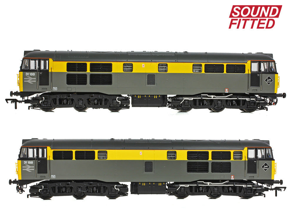 Class 31/1 Refurbished 31188 BR Engineers Grey & Yellow Diesel Locomotive - DCC Sound