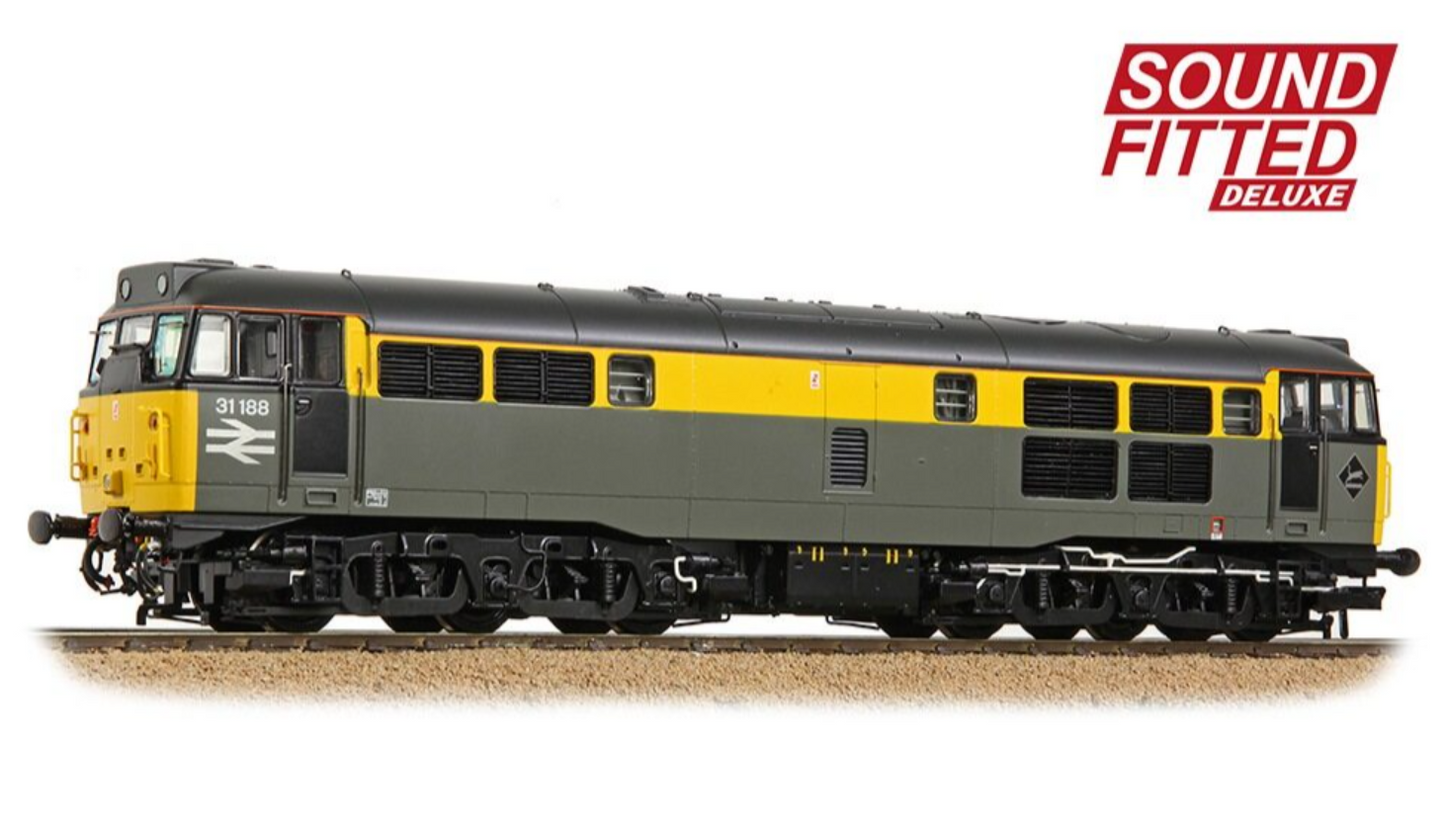 Class 31/1 Refurbished 31188 BR Engineers Grey & Yellow Diesel Locomotive - DCC Sound Deluxe