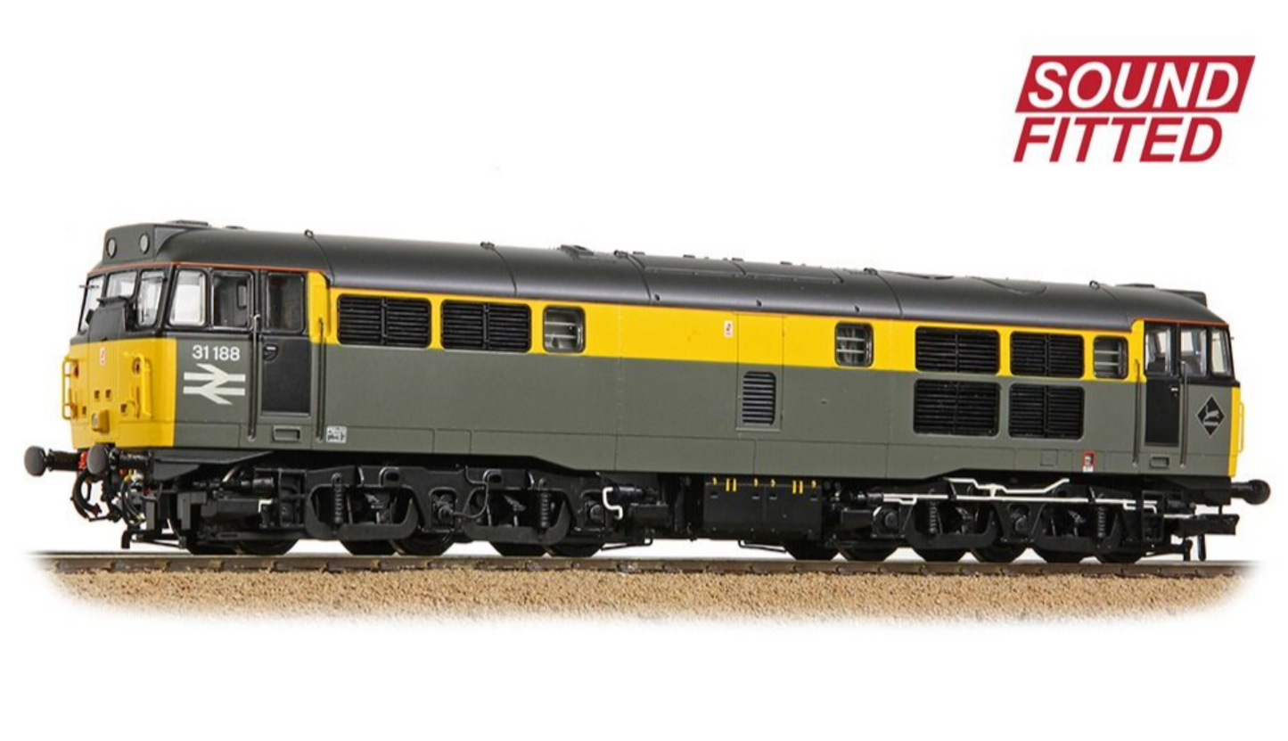 Class 31/1 Refurbished 31188 BR Engineers Grey & Yellow Diesel Locomotive - DCC Sound