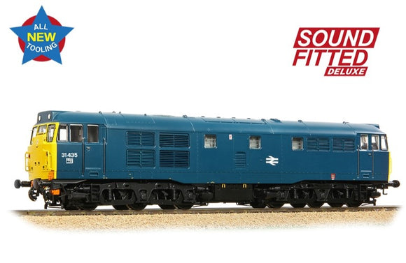 Class 31/4 Refurbished 31435 BR Blue Sector Diesel Locomotive - DCC Sound Deluxe