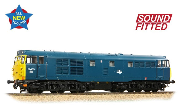 Class 31/4 Refurbished 31435 BR Blue Sector Diesel Locomotive - DCC Sound