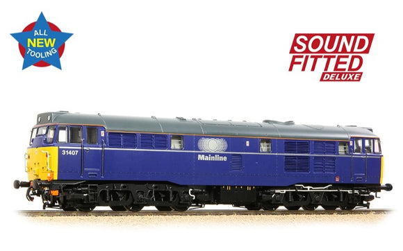 Class 31/4 Refurbished 31407 Mainline Freight Diesel Locomotive - DCC Sound Deluxe
