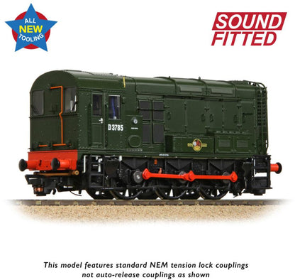 Class 08 D3785 BR Green (Late Crest) Diesel Locomotive - DCC Sound