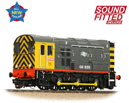 Class 08 08928 BR Railfreight (Red Stripe) Diesel Locomotive - Deluxe DCC Sound