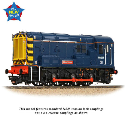 Class 08 08617 'Steve Purser' BR Blue Diesel Locomotive