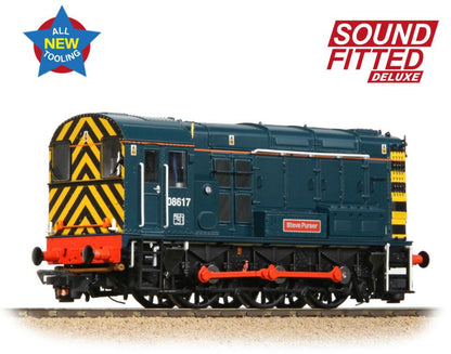 Class 08 08617 'Steve Purser' BR Blue Deisel Locomotive - Deluxe DCC Sound