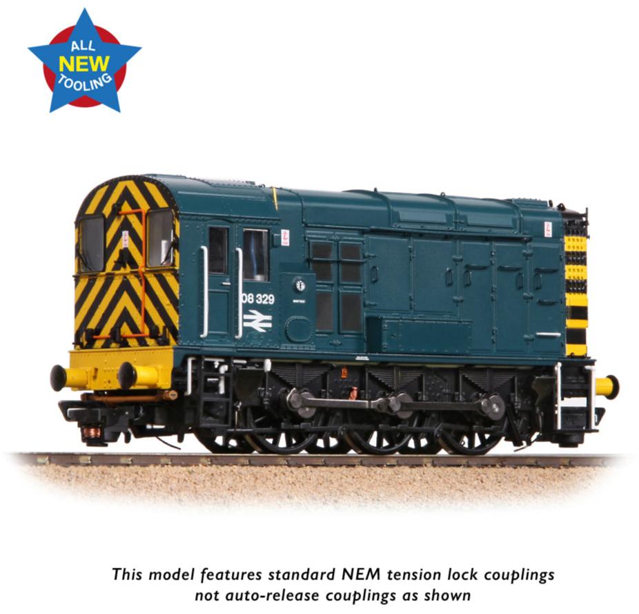 Class 08 08329 BR Blue (Wasp Stripes) Diesel Locomotive