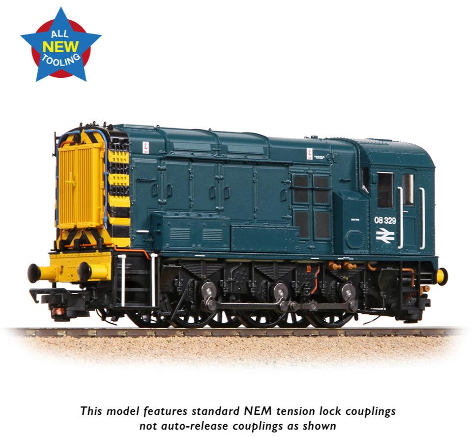 Class 08 08329 BR Blue (Wasp Stripes) Diesel Locomotive