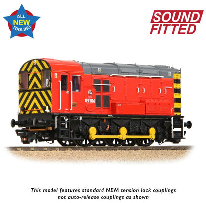 Class 09 09106 DB Red (Unbranded) Diesel Locomotive - DCC Sound